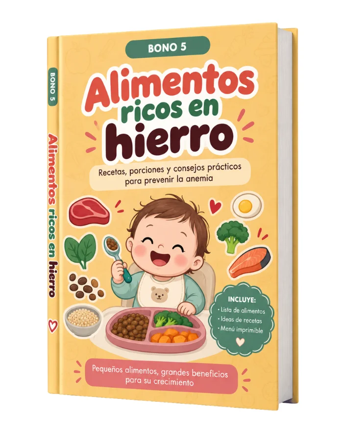 Portada del bono 5: Guía de alimentos ricos en hierro